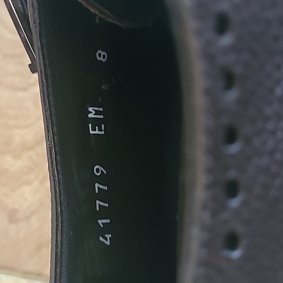 MORESCHI leather oxford double buckle flap dress shoes - Picture 9 of 9